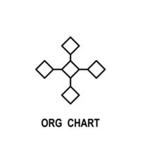 Organizational chart vector icon