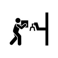 Box, job, factory, joint, assembly vector icon
