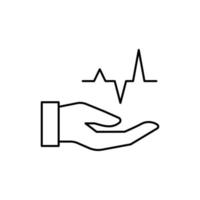 Hand power, energy vector icon