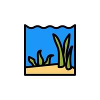 Seaweed, ocean vector icon