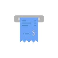 Bill, check, checkout, receipt, ticket two color blue and gray vector icon