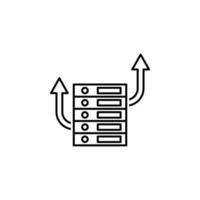 data, database vector icon