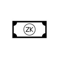 Zambia Currency Symbol, Zambian Kwacha Icon, ZMW Sign. Vector Illustration