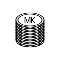 Malawi Currency Symbol, Malawian Kwacha Icon, MWK Sign. Vector Illustration