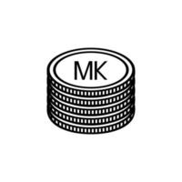 Malawi Currency Symbol, Malawian Kwacha Icon, MWK Sign. Vector Illustration