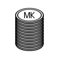 Malawi Currency Symbol, Malawian Kwacha Icon, MWK Sign. Vector Illustration