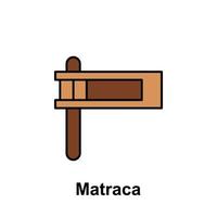 matraca vector icono