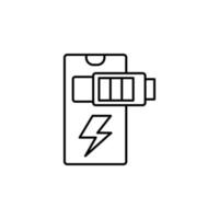 Smartphone battery vector icon