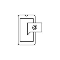 Phone, email, message vector icon