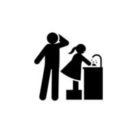 Independent, parenting, positive vector icon