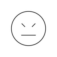 Dissatisfied, emotions vector icon