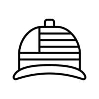 Hat USA flag vector icon