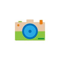 camera color from Brazilian carnival set vector icon