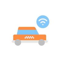 Taxi, car, accepted vector icon