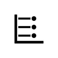 Chart line point vector icon