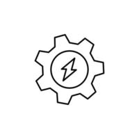 Settings, energy vector icon