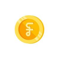 Riel, coin, money color vector icon