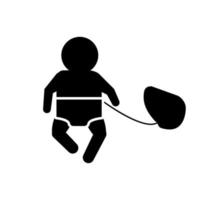 artificial respiration for the baby vector icon