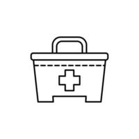 First aid kit, safety vector icon