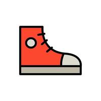 Shoes, sneakers vector icon