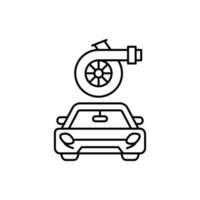 Air filter, car repair vector icon