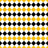 Yellow and Black diamond Seamless Pattern  argyle repeating design. vector