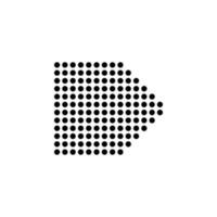 arrow, right, navigation, pixel vector icon