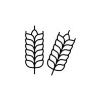 Wheat vector icon