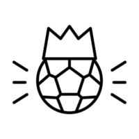 Crown, football vector icon