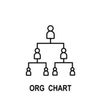 Organizational chart vector icon