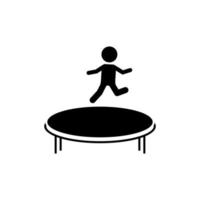 Play, jumped, child, game vector icon