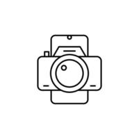Camera mobile vector icon