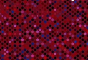 Dark Blue, Red vector template with circles.