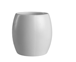 White cup. Side view. Isolate. Mockup template png