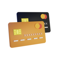 crédito tarjeta aislado transparente antecedentes 3d hacer icono diseño png