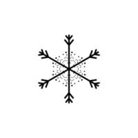 Snowflake vector icon