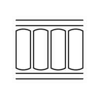 Mattress structure vector icon