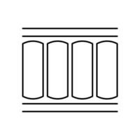 Mattress structure vector icon