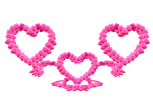 decoration color pink for love element png