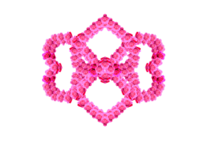 decorazione colore rosa per amore elemento png