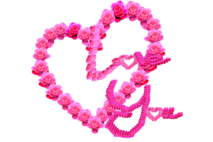 Dekoration Farbe Rosa zum Liebe Element png