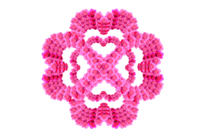 decorazione colore rosa per amore elemento png