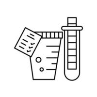 Urine test flask vector icon