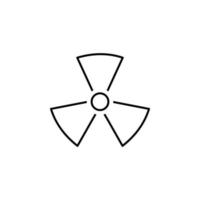 radiation vector icon