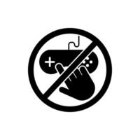 do not touch, game console vector icon