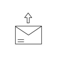 Computer, arrow, message vector icon