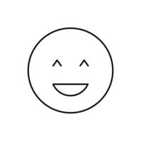 Smiling, emotions vector icon