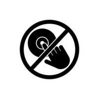 do not touch, drive vector icon