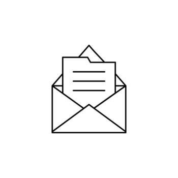 Data, message, email vector icon