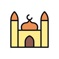 mezquita Ramadán vector icono